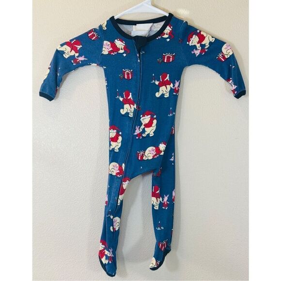 Munki Munki Disney Slumber Collection Winnie the Pooh Holiday Pajama Sleeper - Picture 2 of 7